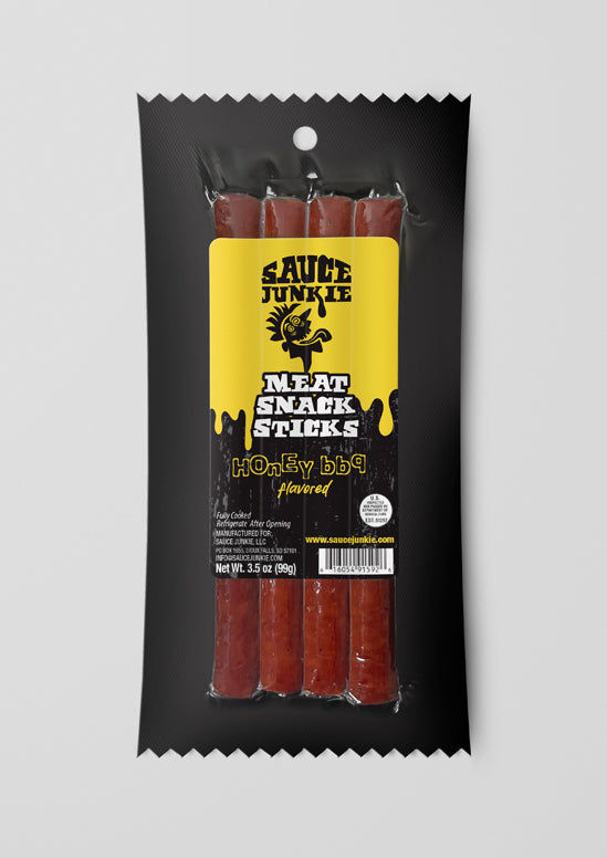 Smokey and Sweet Honey BBQ Meat Snack Sticks - Sauce Junkie